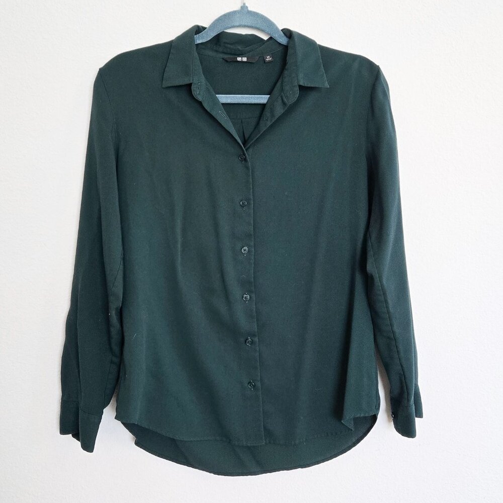 Rayon blouse - dark green